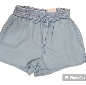 SO BRAND WOMENS JUNIOR SIZE BLUE SOFT SHORTS HIGH RISE SIZE EXTRA SMALL